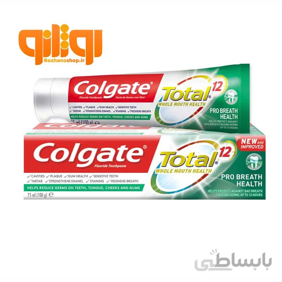 خمیر دندان کلگیت توتال 12 سری pro breath