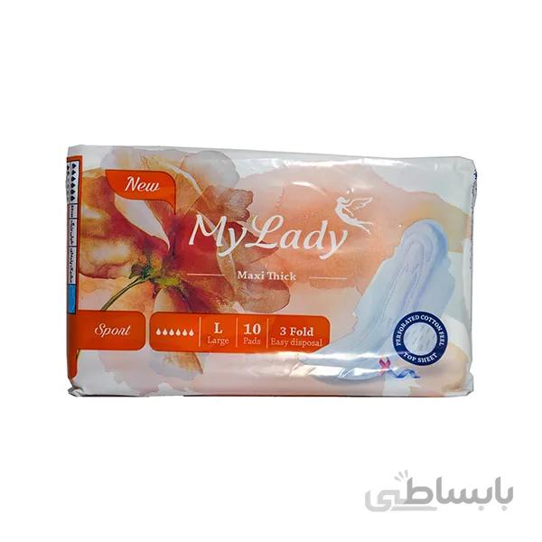 نوار بهداشتی مای لیدی مکسی نیمه ضخیم ورزشی مناسب ورزش و فعالیت روزانه