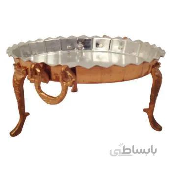 شیرینی خوری مسی پایه بلند سایز 4 توت کالا tootkala 1459