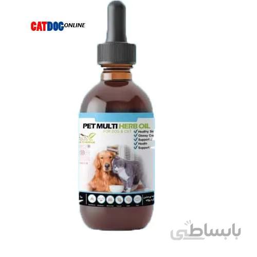 قطره پت مولتی هرب اویل مکمل غذایی سگ و گربه