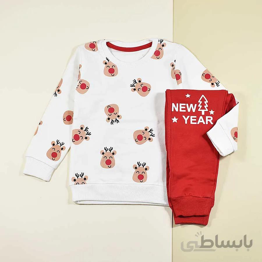 بلوز و شلوار بچه گانه طرح گوزن کد 2314
