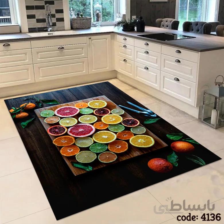 فرشینه اشپزخانه طرح میوه های رنگی 4136