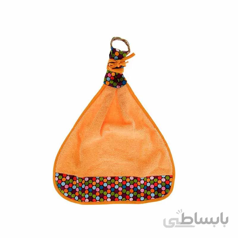 حوله آشپزخانه کتان رزین تاژ طرح خالدار الوان