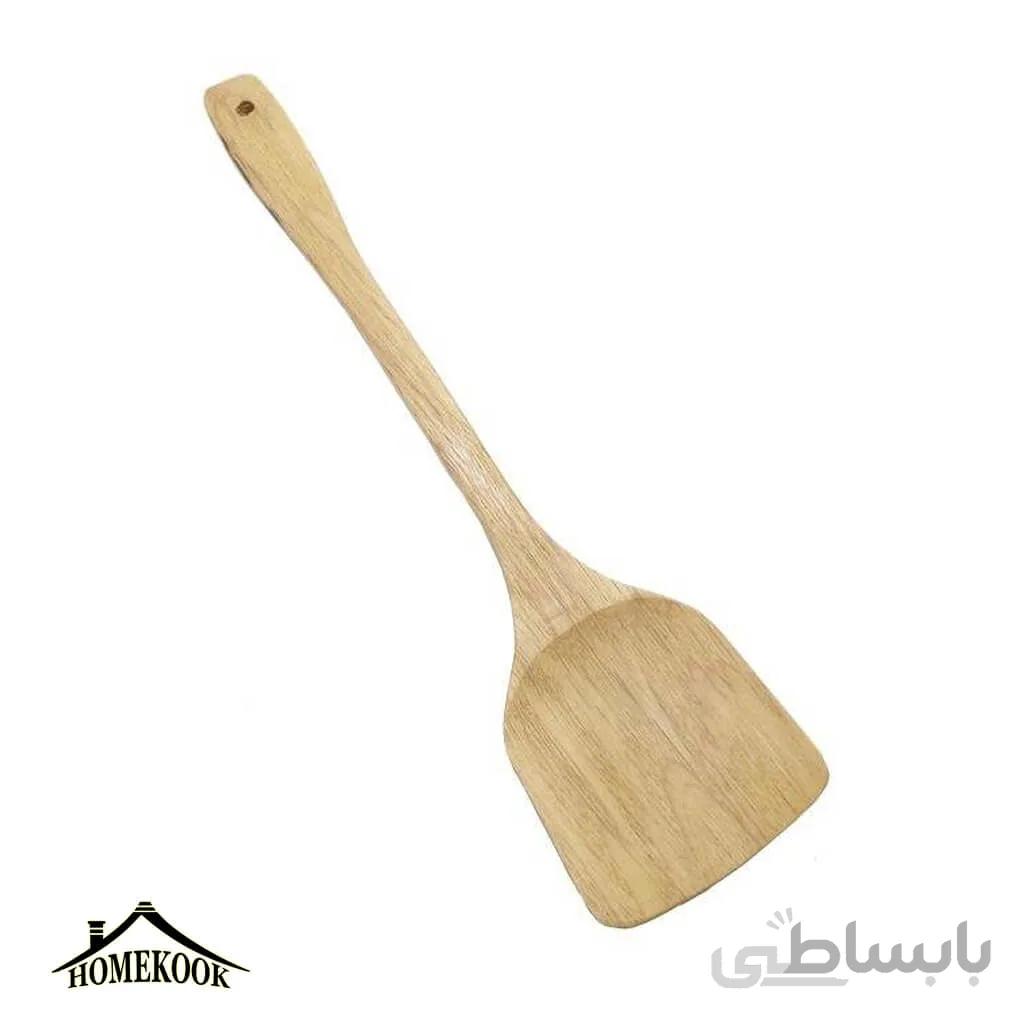 کفگیر چوبی بلند مدل پارویی