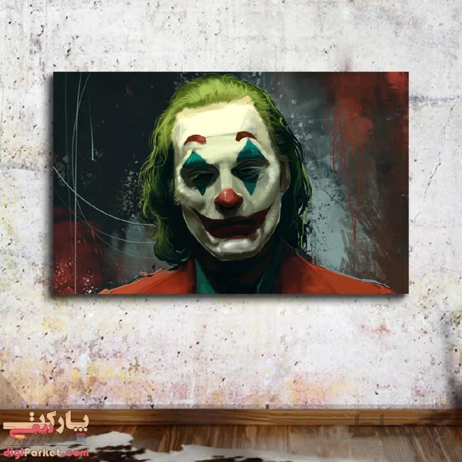 تابلو بوم نقاشی جوکر 2019 کد paint-04 ا Joker 2019 paint panel canvas and chassis