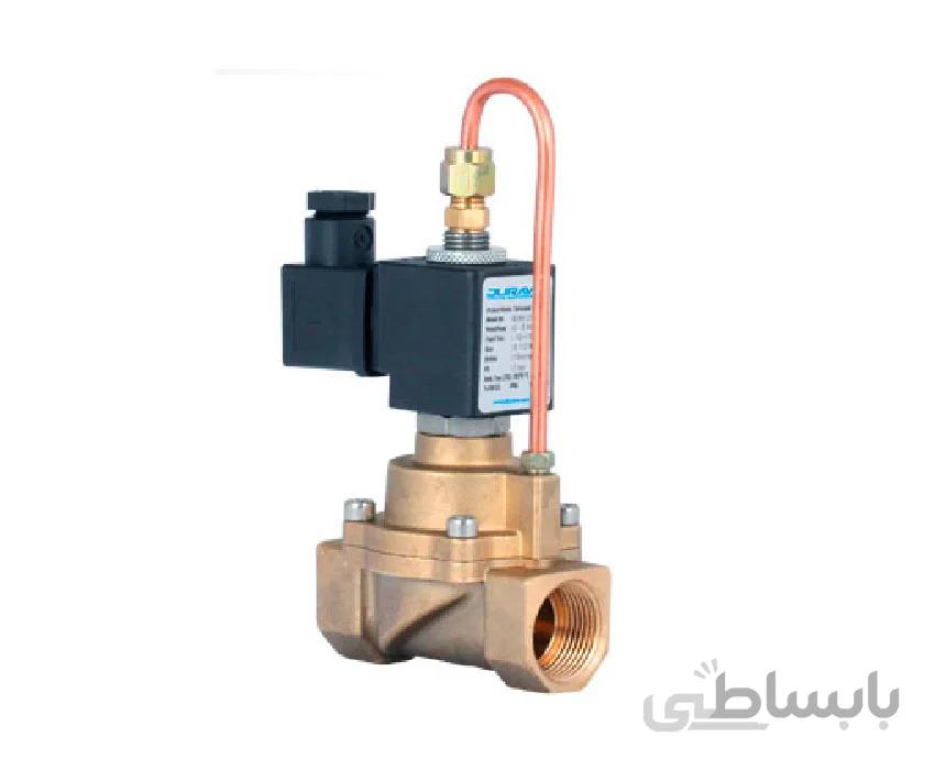 شیر برقی پیستونی 40 بار نرمال اپن 3/4 اینچ دوراویس