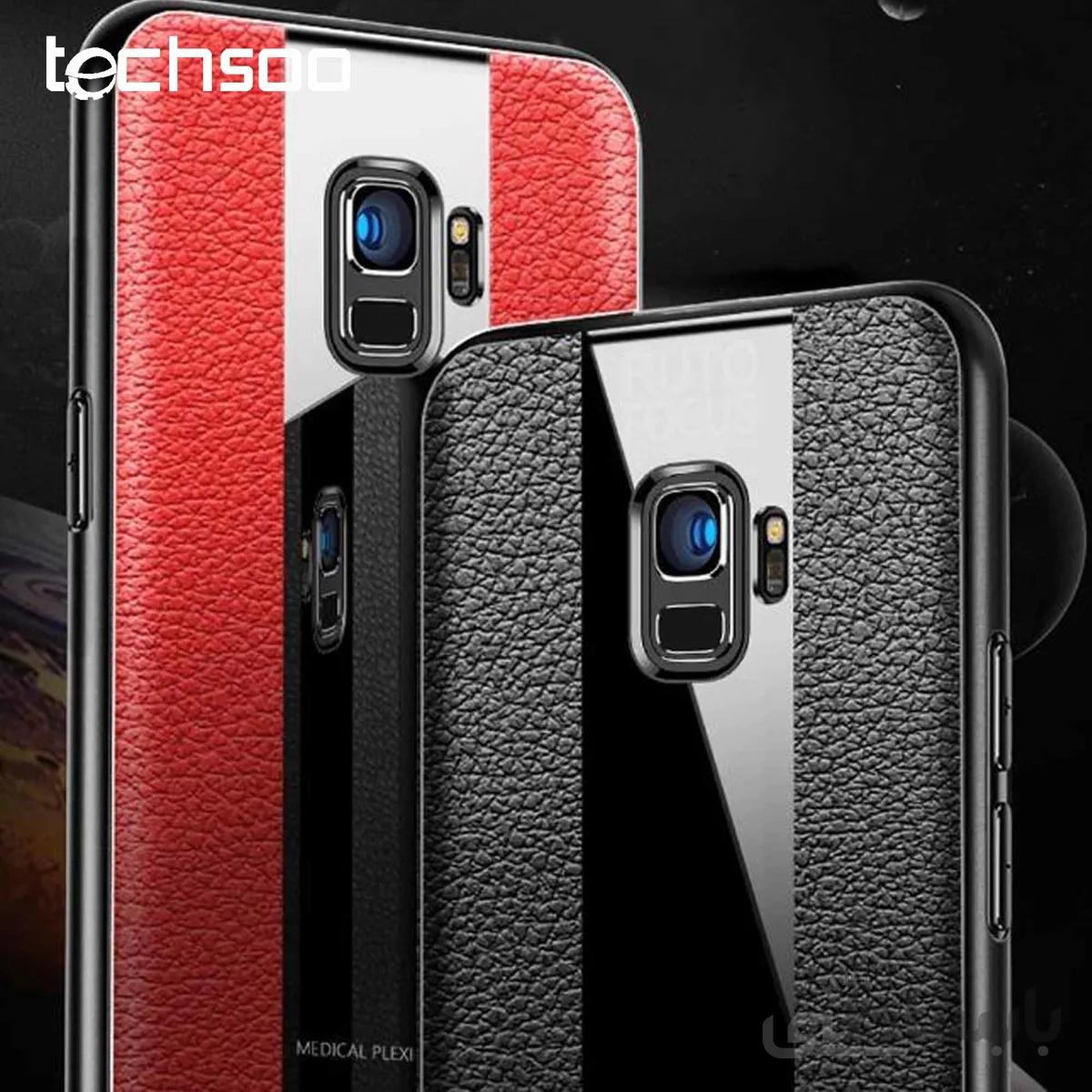 قاب چرمی آینه ای سامسونگ Leather Mirror Samsung Galaxy J6 Plus