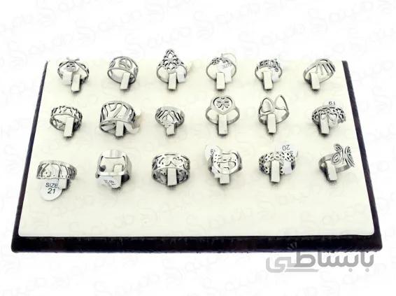 حلقه استیل طرح دار لیزری عمده 12176