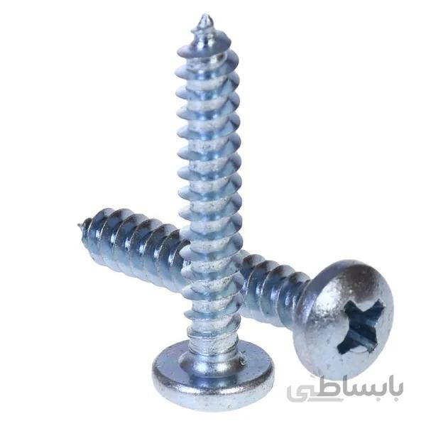 پیچ خودکار چهارسو نقره ای سایز 1 × 10