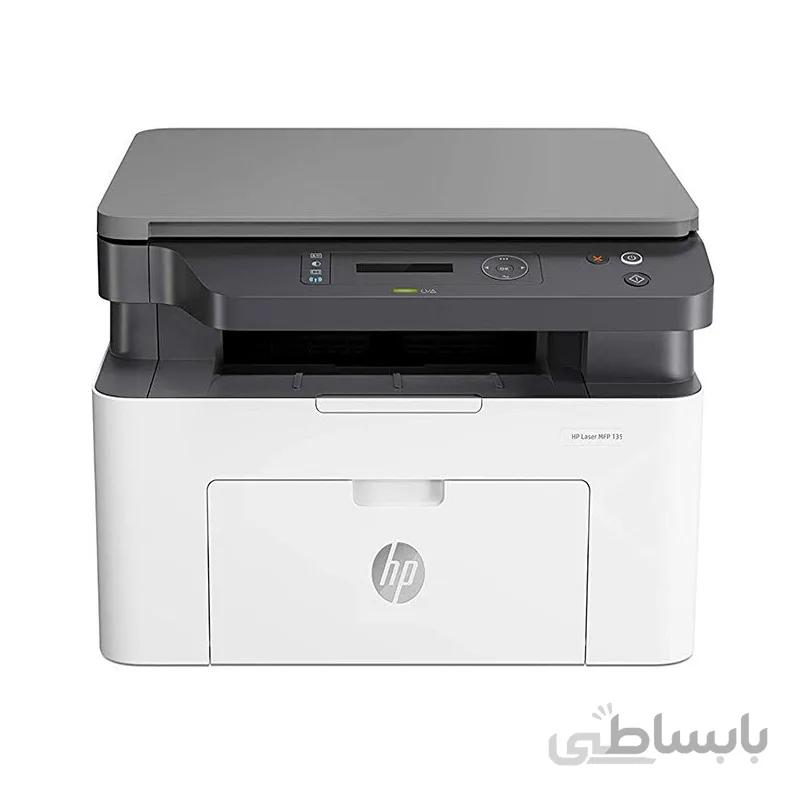 پرینتر سیاه وسفید سه کاره اچ پی مدل لیزر MFP 135w ا HP Laser MFP 135w Multifunction Printer کد 323201