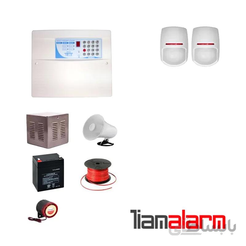 پکیج دزدگیر اماکن با سیم مدل فایواستار سیم کارتی و تلفنیFS206PY2