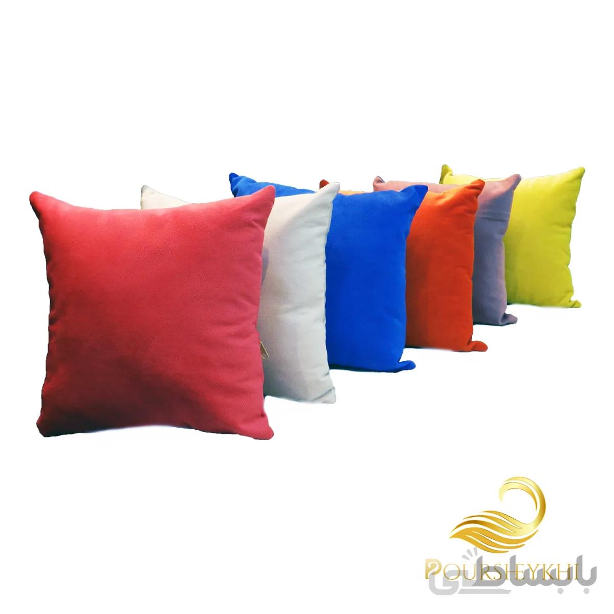 رویه کوسن مخمل خاکستری