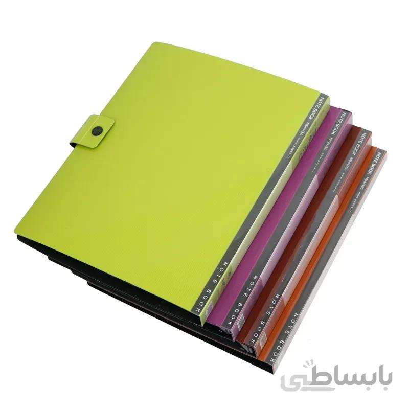 دفتر کلاسوری ۱۰۰ برگ دکمه دار متالیک پاپکو Papco NB-644BC