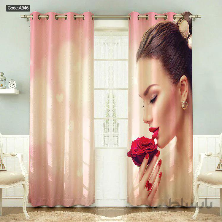 پرده پانچی چاپی کد A846