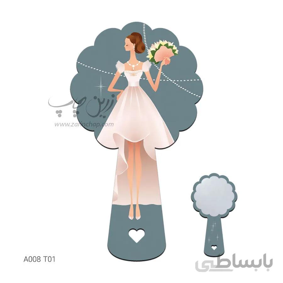 آینه دستی طرح A008T01