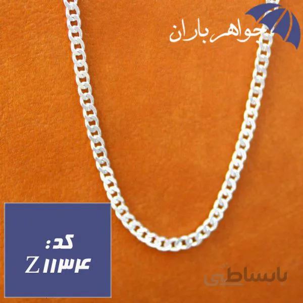 زنجیر نقره ۶۰ سانت مدل کورب کد Z_1134