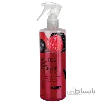 اسپری دو فاز ویتامینه و آبرسان با رایحه میوه های جنگلی یانسی پروفشنال حجم 500 میل ا Yunsey Professional Two Stage Fruit Conditioner Spray 500ml