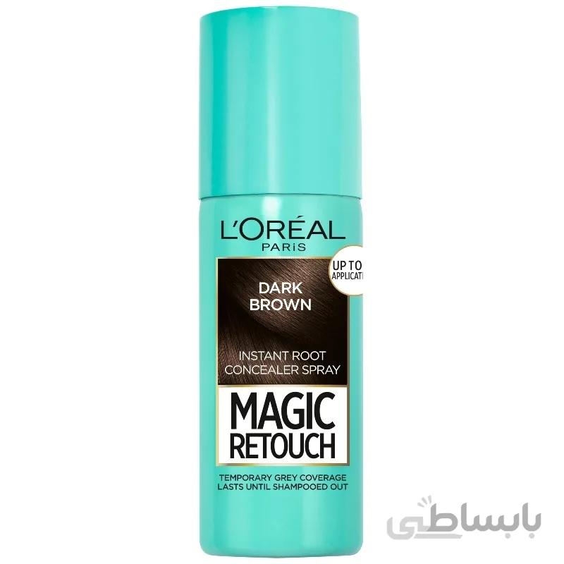 اسپری کانسیلر ریشه مو لورال مدل Magic Retouch
