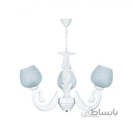 لوستر مدل G625-3-WT چشمه نور 3 شعله سفید