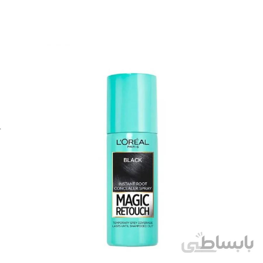 اسپری کانسیلر ریشه مو لورال مدل Loreal BLACK