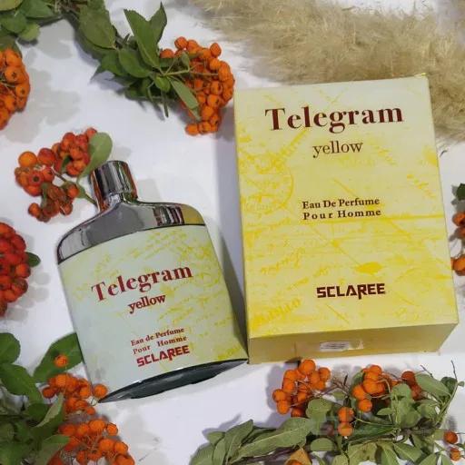 ادوپرفیوم مردانه Telegram Yellow حجم 82میل اسکلاره ا Sclaree Telegram Yellow Eau De Perfume For Men 82ml