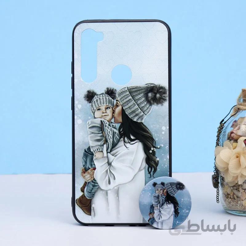 قاب طرحدار + پاپ سوکت Xiaomi Redmi Note 8