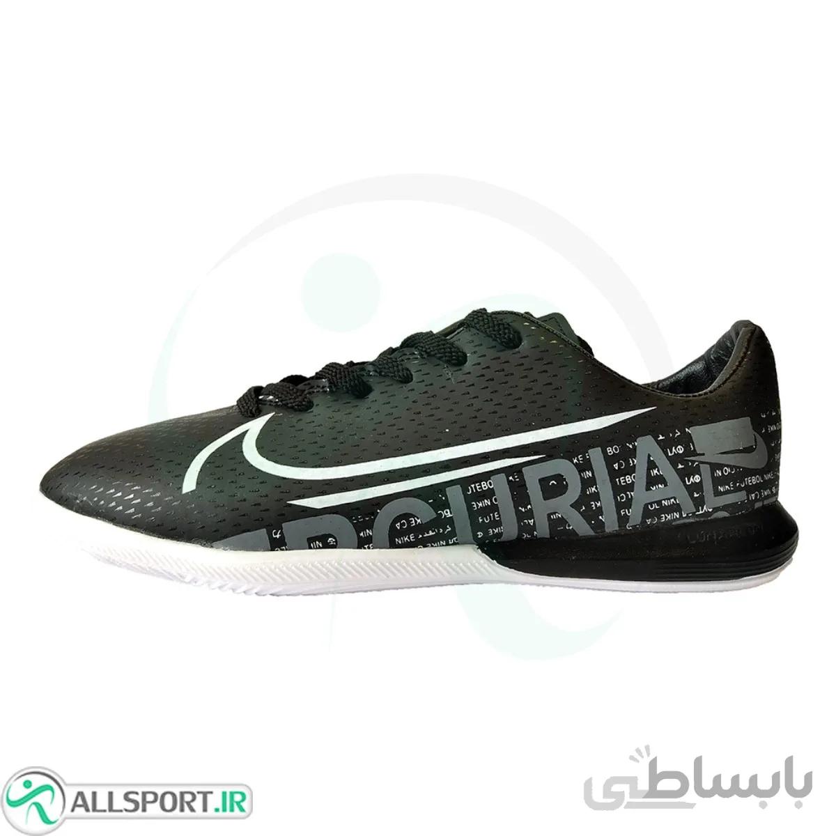 کفش فوتسال نایک مرکوریال طرح اصلی مشکی سفید Nike Mercurial 2020 Black White