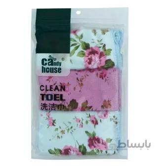 دستمال اشپزخانه طرح گل ریز مجموعه 3 عددی