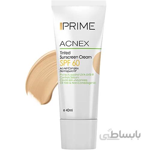 کرم ضد آفتاب رنگی فاقد چربی SPF٦٠ پریم