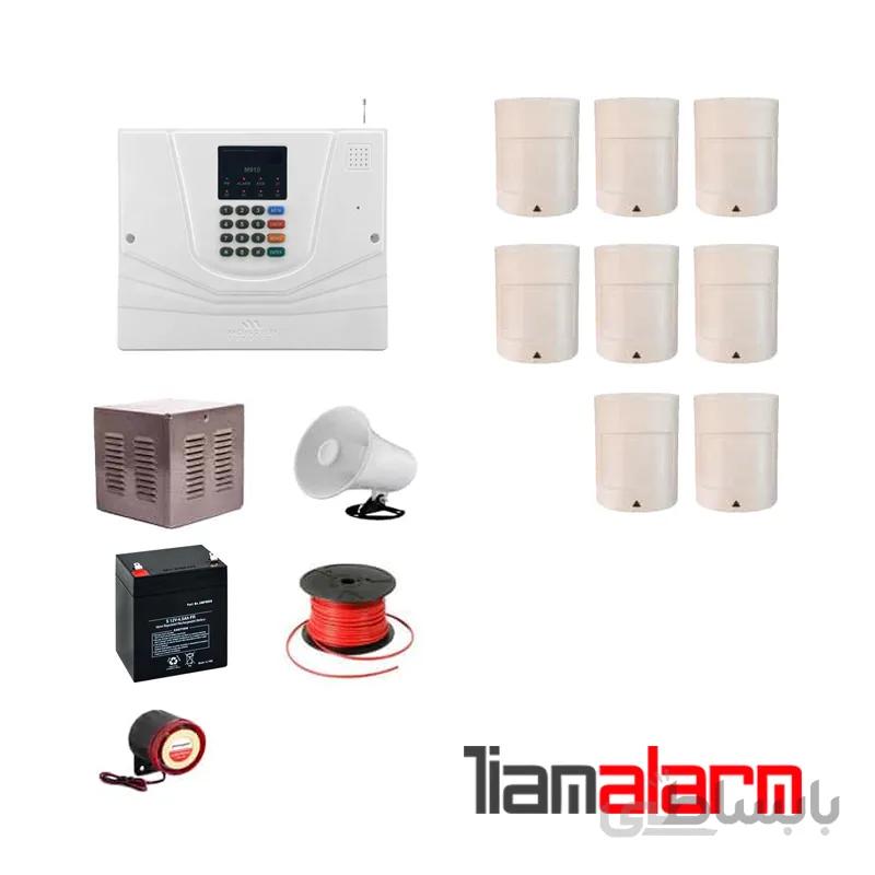 پکیج دزدگیر اماکن باسیم مدل مستر سیم کارتی و تلفنیM930PR8