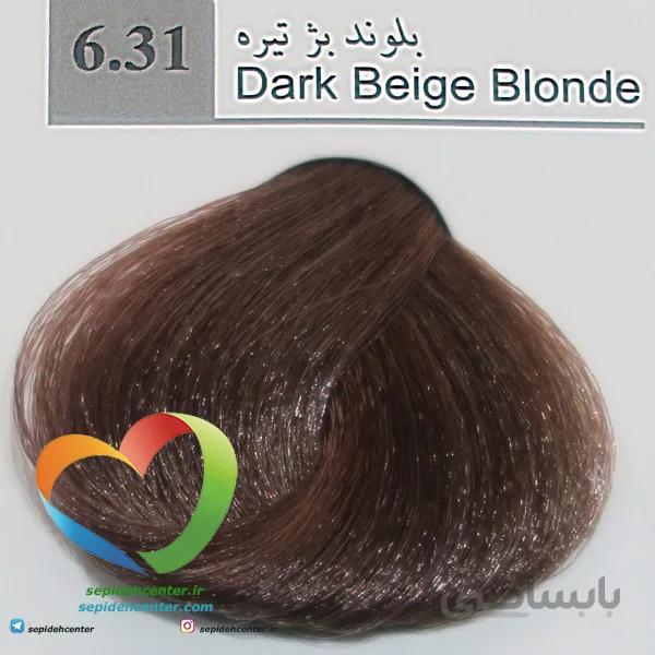 رنگ مو دوپیر مدل 6.31 بلوند بژ تیره 100 میل | Dupier Hair Color