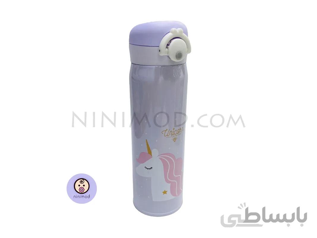 فلاسک آب Unicorn رنگ بنفش