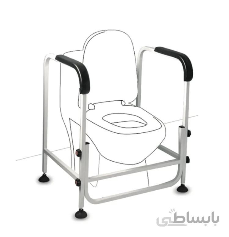 چهار چوب دستگیره دار توالت فرنگی سالمند