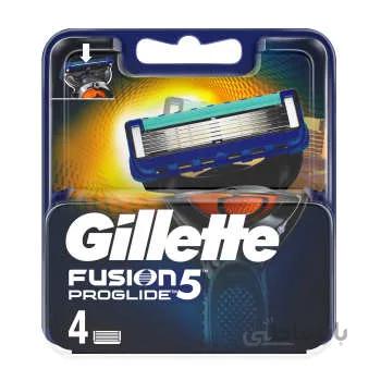 تیغ یدک فیوژن پروگلاید 5 لبه 4 عددی ا fusion 5 proglide gillette