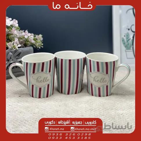 لیوان ماگ سرامیکی مدل hello