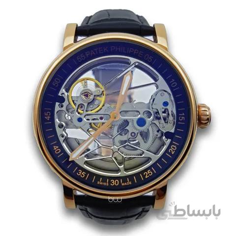 ساعت مردانه بند چرم patek philippe