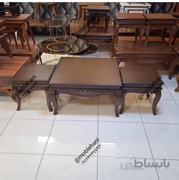 میز و عسلی مهتاب مربعی