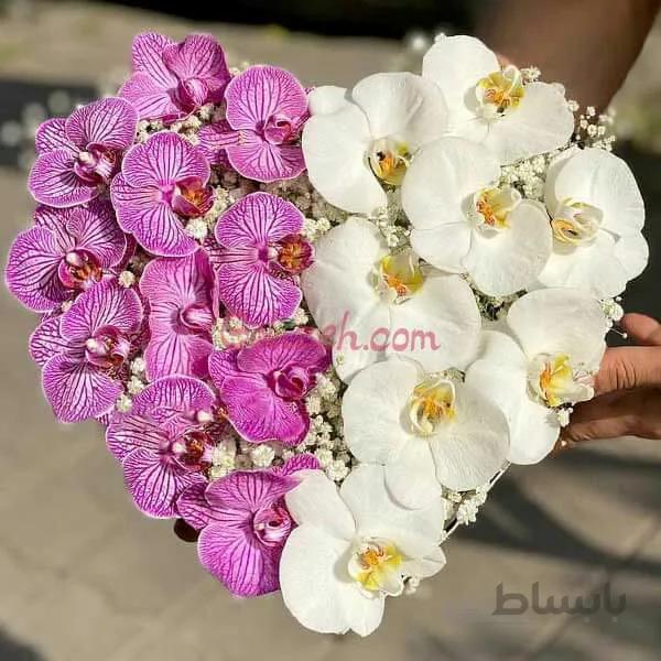 باکس گل قلبی ارکیده