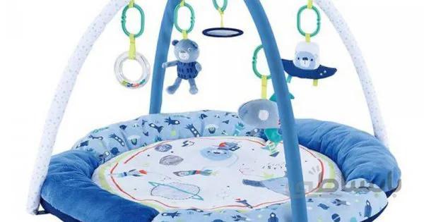 پلی جیم کودک طرح خرس و موشک Baby4life رنگ آبی