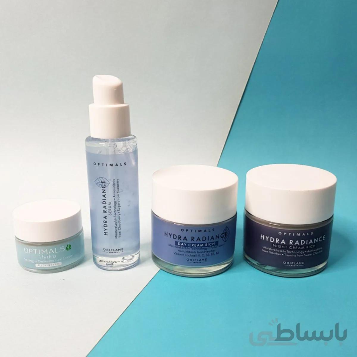 ست کامل آبرسان و ضدچروک اوریفلیم ORIFLAME سری اوپتیمالز optimals مدل هیدرا رادیانس hydra radiance