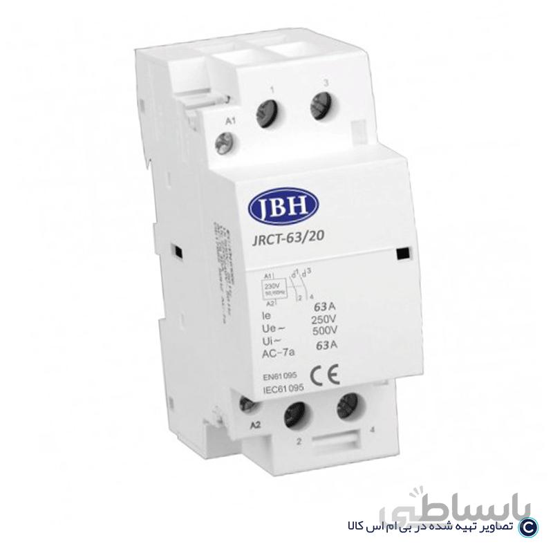 کنتاکتور تک فاز 63 آمپر JBH دوپل ا Simple-1-ph-contactor-63-amps