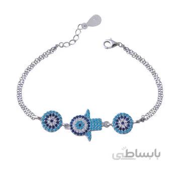 دستبند نقره زنانه کد DP_232