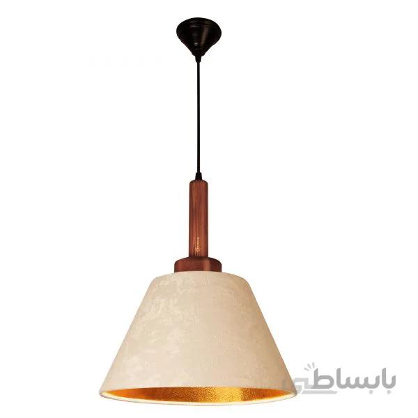نورآویز(لوستر)چوبی مسینا مدل Mi2