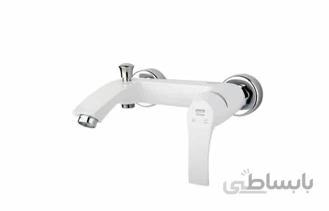 شیر دوش حمام راسان مدل لوتوس سفید