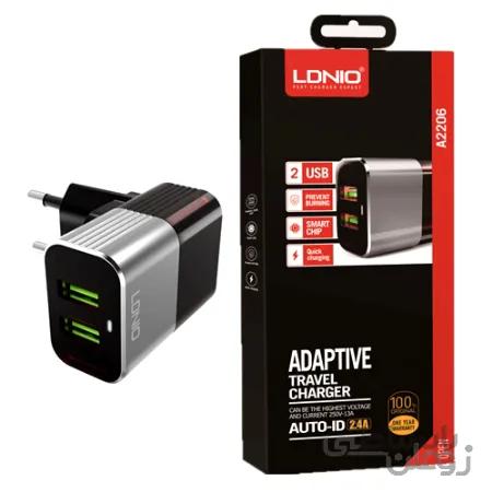 شارژر مسافرتی الدینیو با امکان شارژ سریع به همراه کابل MicroUSB مدل A2206