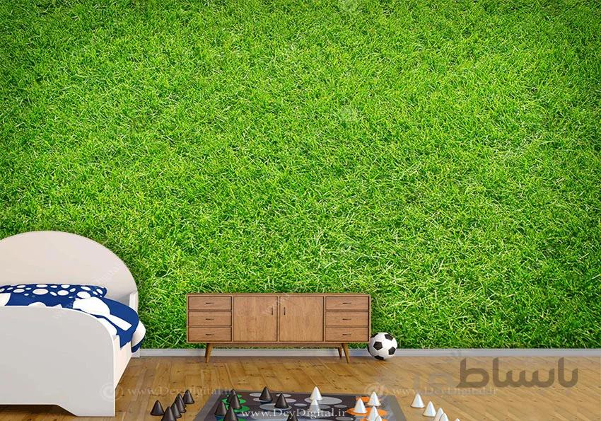 پوستر دیواری طرح چمن زمین فوتبال BA-4740