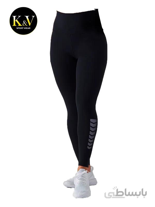 لگ ورزشی زنانه مشکی کد 08 ا Black womens sports legging code 08