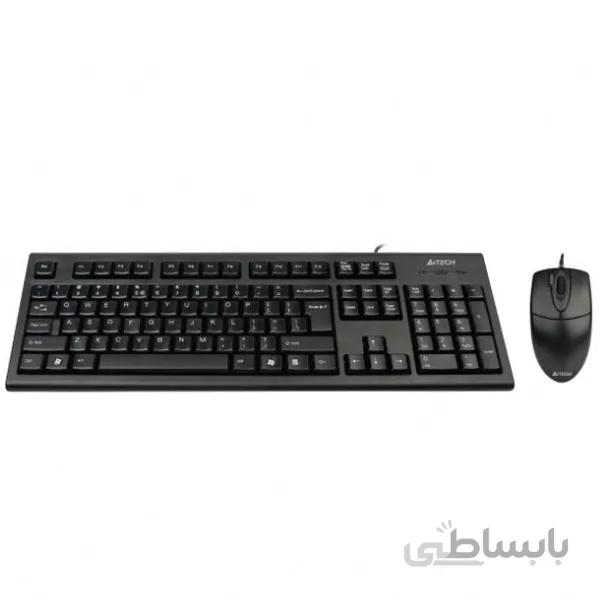 کیبورد و ماوس باسیم ای فورتک مدل KR-8520D ا A4Tech KR-8520D Keyboard and Mouse