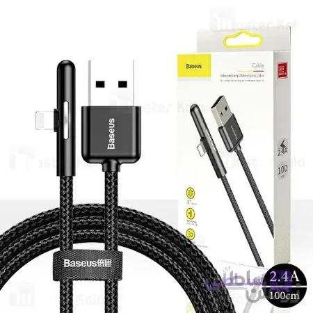 کابل لایتنینگ بیسوس Baseus Iridescent Lamp CAL7C-A01 توان 2.4 آمپر طول 1 متر