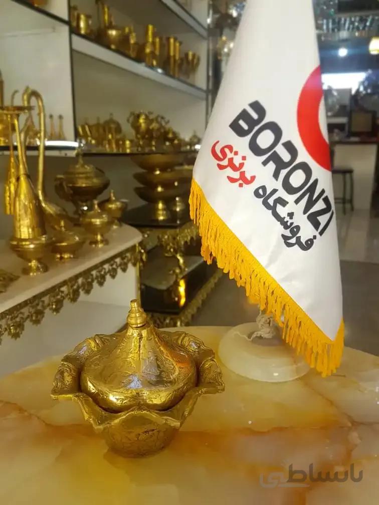 قندان برنجی مدل پارس
